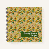 zonnebloemen en libellen notitieboek (Voorkant)