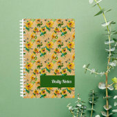  zonnebloemen en libellen planner