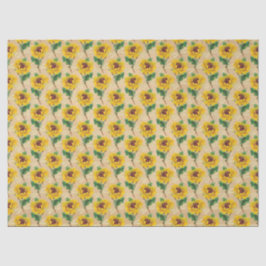 Zonnebloemen en libellen Reeks Design 10 Tissuepapier