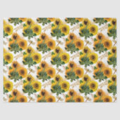 Zonnebloemen en libellen Reeks Design 11 Tissuepapier (Voorkant)