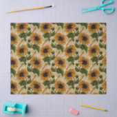 Zonnebloemen en libellen Reeks Design 12 Tissuepapier (Craft)