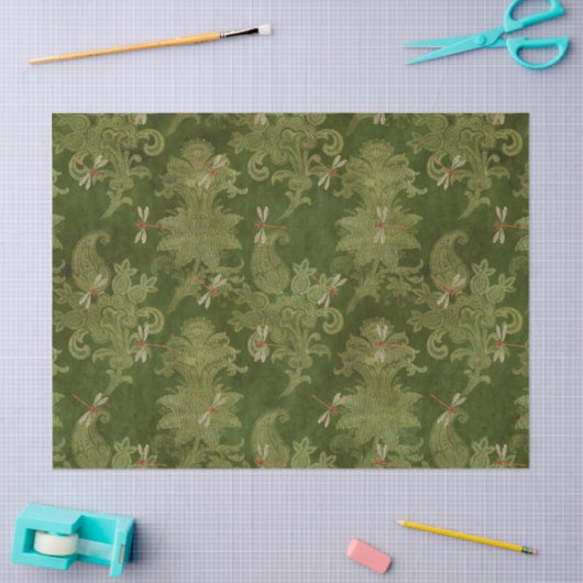 Zonnebloemen en libellen Reeks Design 13 Tissuepapier (Craft)