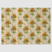 Zonnebloemen en libellen Reeks Design 16 Tissuepapier (Voorkant)