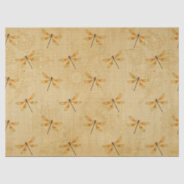 Zonnebloemen en libellen Reeks Design 17 Tissuepapier