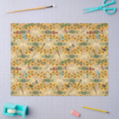 Zonnebloemen en libellen Reeks Design 1 Tissuepapier (Craft)