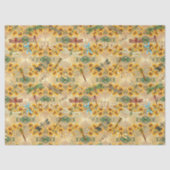 Zonnebloemen en libellen Reeks Design 1 Tissuepapier (Voorkant)