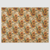 Zonnebloemen en libellen Reeks Design 3 Tissuepapier (Voorkant)