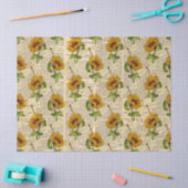 Zonnebloemen en Libellen Serie Design 16 Tissuepapier (Craft)