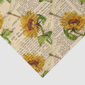 Zonnebloemen en Libellen Serie Design 16 Tissuepapier (Detail)
