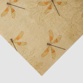 Zonnebloemen en Libellen Serie Design 17 Tissuepapier (Detail)