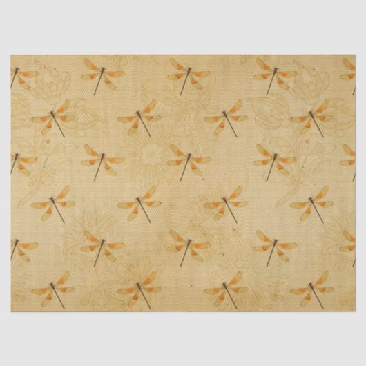 Zonnebloemen en Libellen Serie Design 17 Tissuepapier (Voorkant)