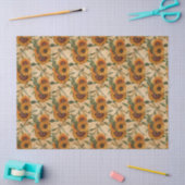 Zonnebloemen en Libellen Serie Design 3 Tissuepapier (Craft)