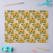 Zonnebloemen en Libellen Serie Design 4 Tissuepapier (Craft)