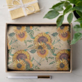 Zonnebloemen en Libellen Serie Design 6 Tissuepapier (Geschenk)