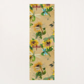  zonnebloemen en libellen yogamat (Achterkant)