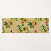  zonnebloemen en libellen yogamat (Voorkant (horizontaal))