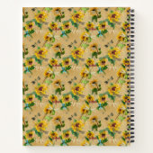 zonnebloemen en likkerlichten notitieboek (Achterkant)