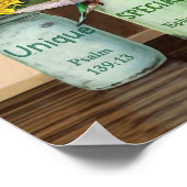 Zonnebloemen en mensvogels, zeg God dat je Poster  (Hoek)