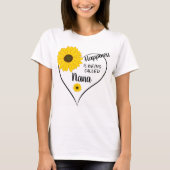 Zonnebloemen en Nana T-shirt (Voorkant)