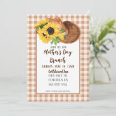 Zonnebloemen en Pet-Moederdag van Cowboy Kaart (Staand voorkant)