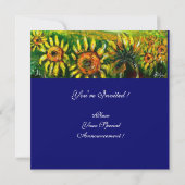 ZONNEBLOEMEN EN PLATTELAND IN TUSCANIE, KAART (Achterkant)