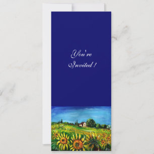 ZONNEBLOEMEN EN PLATTELAND IN TUSCANJE, KAART
