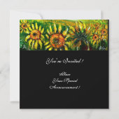 ZONNEBLOEMEN EN PLATTELAND IN TUSCANJE, KAART (Achterkant)