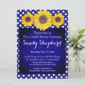 Zonnebloemen en polka dots nr. 5 kaart (Staand voorkant)