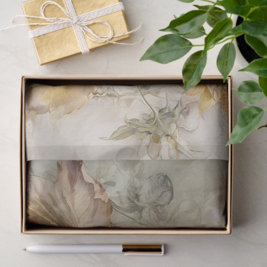 ZONNEBLOEMEN EN POMPOENEN HERFSTONTKOPPELING TISSUEPAPIER (Geschenk)