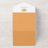 Zonnebloemen en pompoenen Truck Baby shower All In One Uitnodiging (Buitenkant)