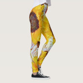 Zonnebloemen en Rozen Art Leggings (Rechts)
