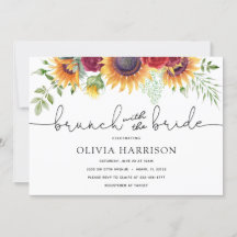 Zonnebloemen en Rozen Brunch met de bruidsdouche