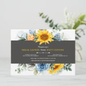 Zonnebloemen en Rozen Kaart (Staand voorkant)