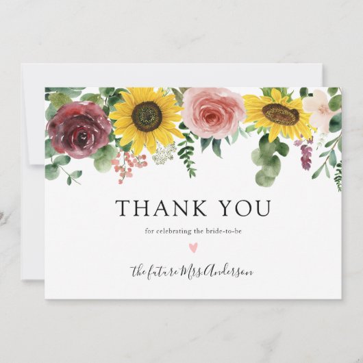 Zonnebloemen en Rozen Vrijgezellenfeest Hartelijk  (Voorkant)