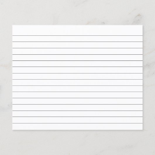 Zonnebloemen en Rozen Vrijgezellenfeest Recipkaart (Achterkant)