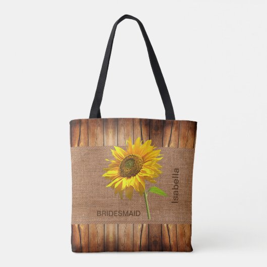 Zonnebloemen en schoot - Vrijgezellenfeest Tote Bag (Achterkant)