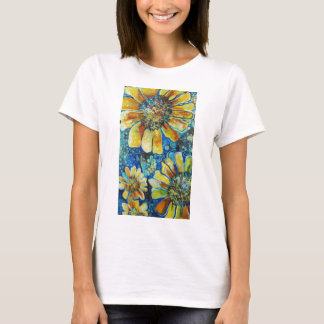 Zonnebloemen en Stippen t-shirts
