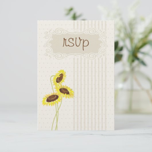 Zonnebloemen en strepen Collectie RSVP (Staand voorkant)