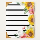 Zonnebloemen en strips Planner (Achterkant)