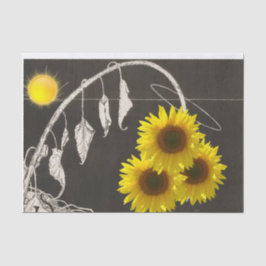 Zonnebloemen en Sun Gift Tissue Paper Tissuepapier