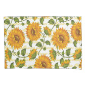 Zonnebloemen en tekst kussensloop (Voorkant)