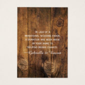 Zonnebloemen en tuinwater kunnen liefdadigheid ver visitekaartje (Achterkant)