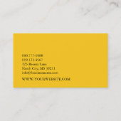 Zonnebloemen en vlinder Gardener Florist Boutique Visitekaartje (Achterkant)