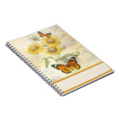 Zonnebloemen en vlinder notitieboek (Rechterzijde)
