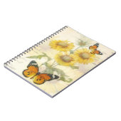 Zonnebloemen en vlinder notitieboek (Linkerzijde)