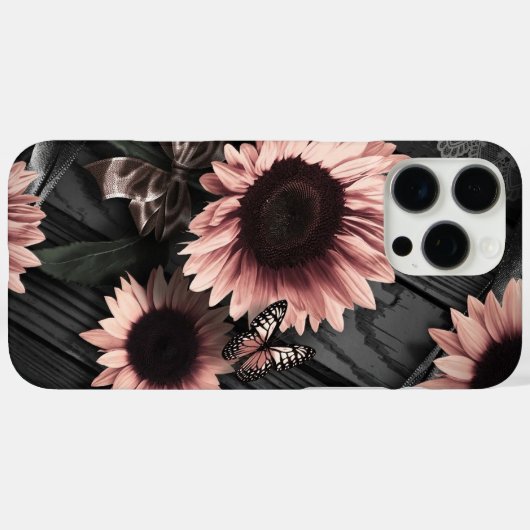 Zonnebloemen en vlinderbloemigen Case-Mate iPhone case (Achterkant (horizontaal))