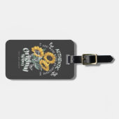 Zonnebloemen en vlinderbloemigen Grafisch Bagagelabel (Voorkant horizontaal)