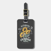 Zonnebloemen en vlinderbloemigen Grafisch Bagagelabel (Voorkant verticaal)