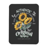 Zonnebloemen en vlinderbloemigen Grafisch Magneet (Verticaal)