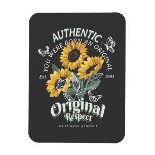 Zonnebloemen en vlinderbloemigen Grafisch Magneet